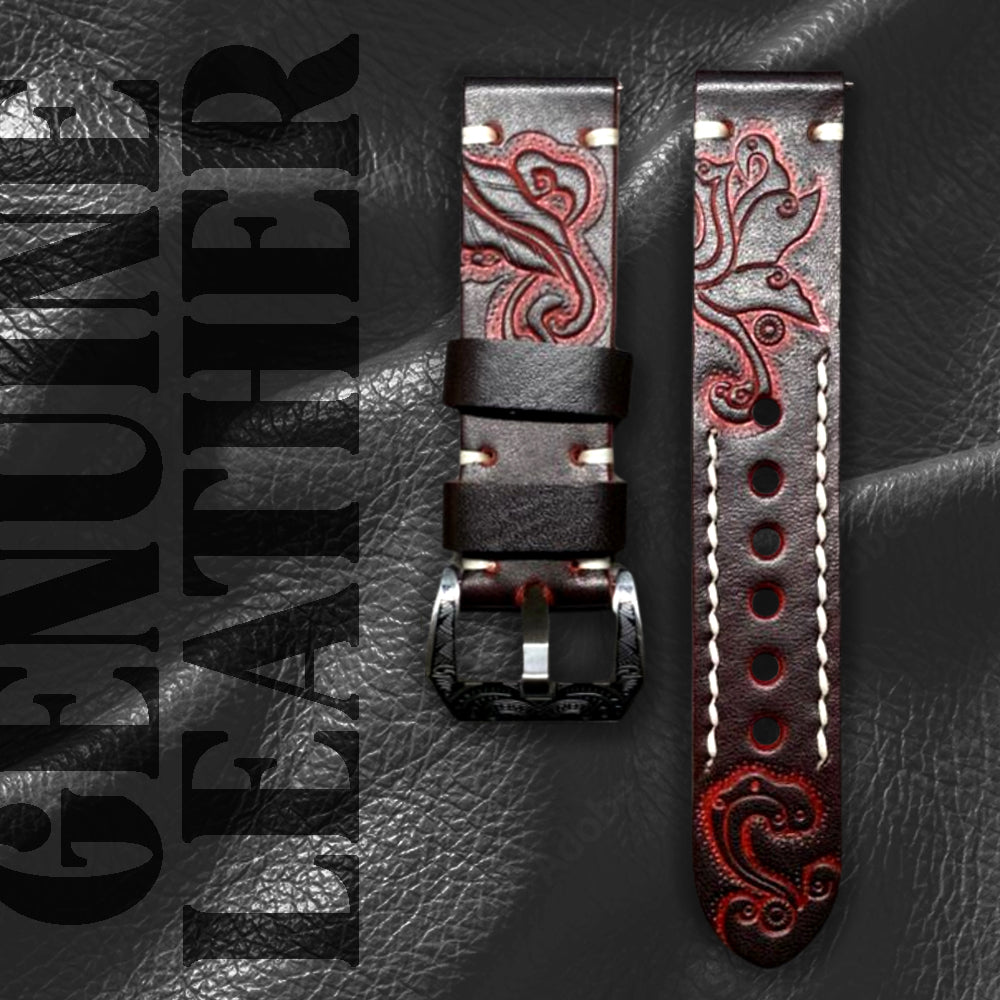 Cavern Vintage Dark Chocolate 22mm Leather Strap