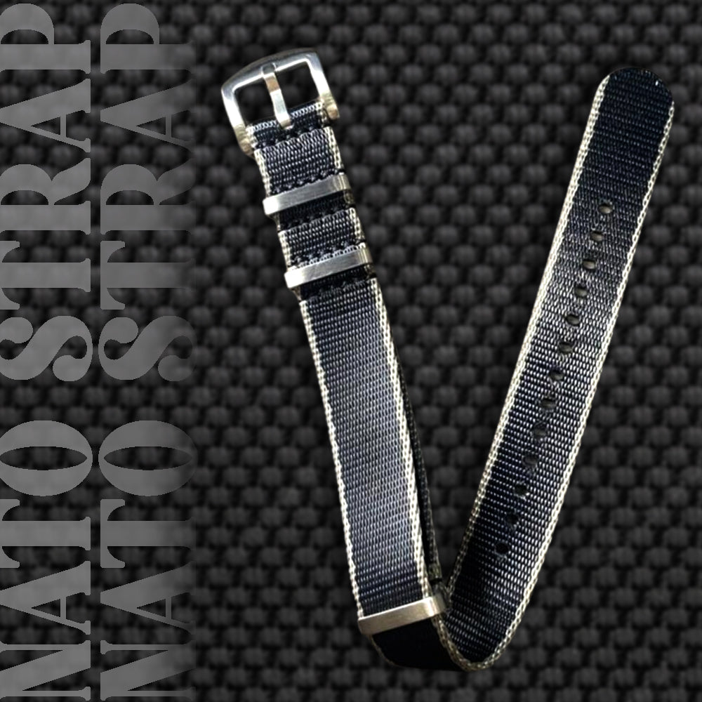 Cavern 20mm Premium Black Nato Watch Strap
