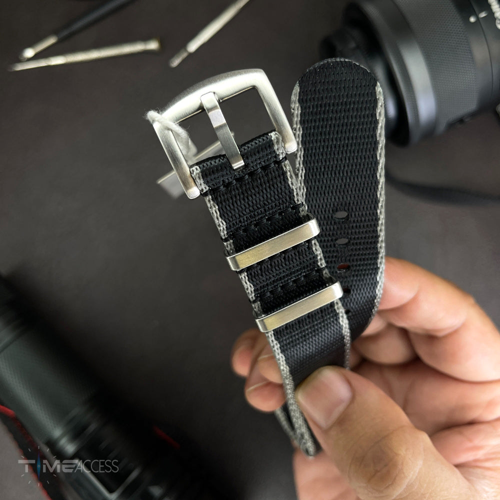 Cavern 20mm Premium Black Nato Watch Strap