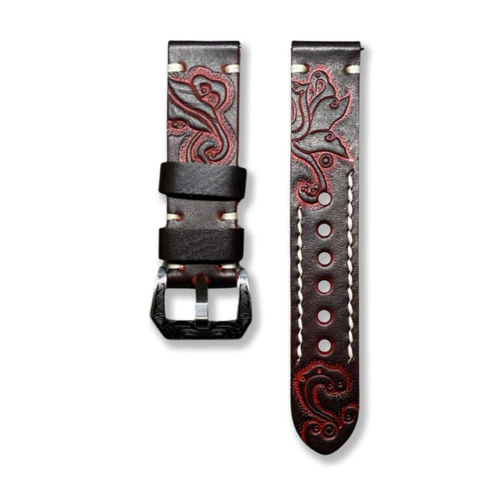 Cavern Vintage Dark Chocolate 22mm Leather Strap