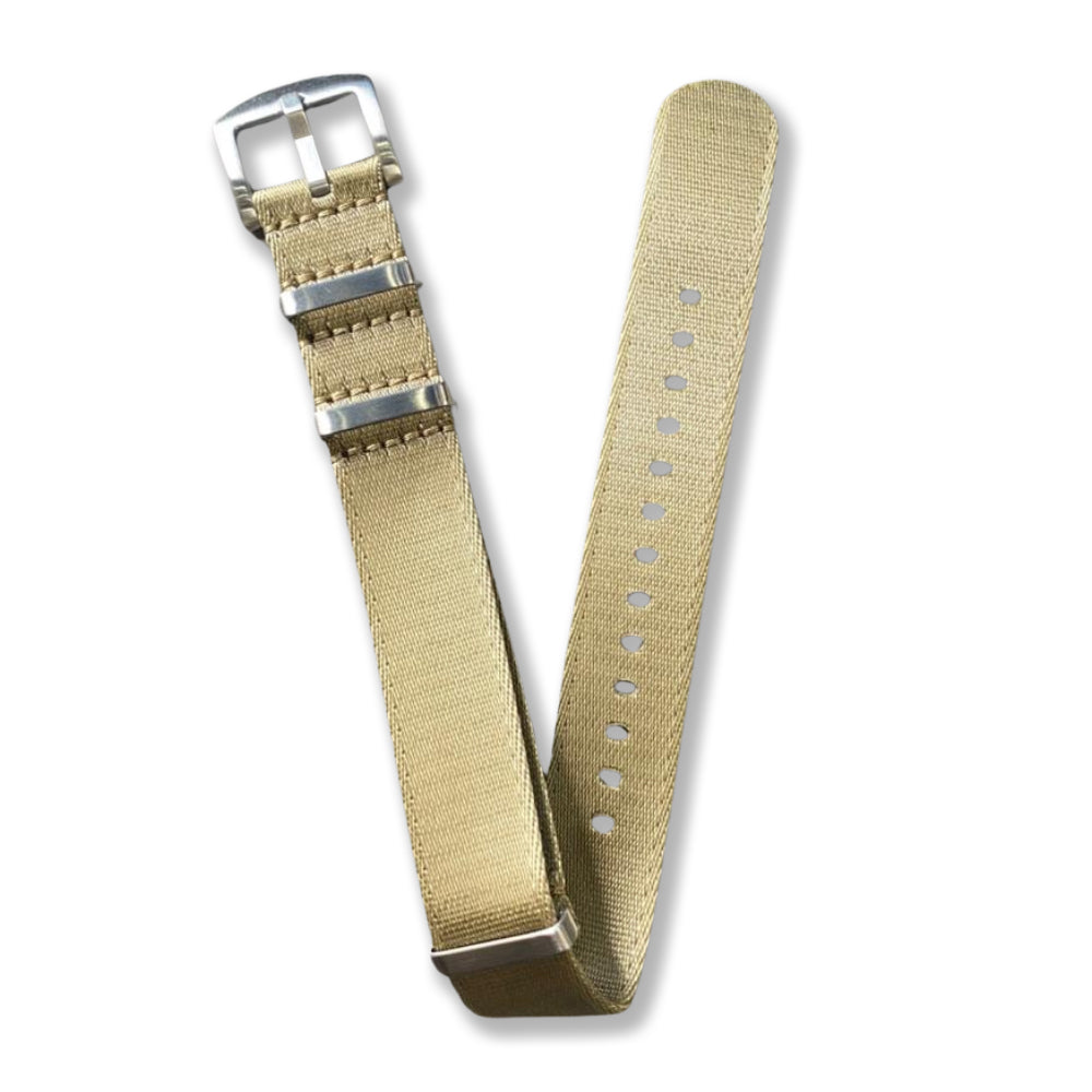Cavern 20mm Premium Off Gold Nato Watch Strap