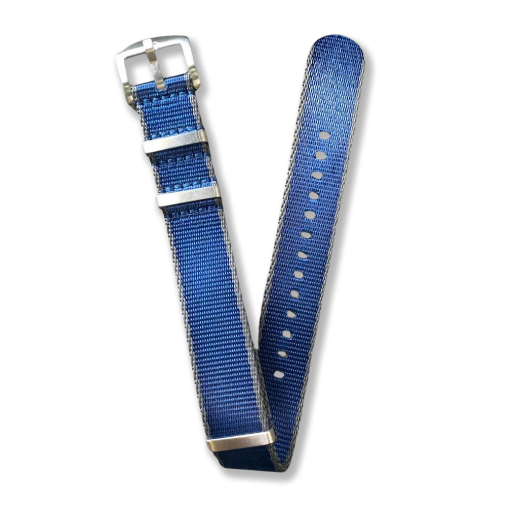 Cavern 20mm Premium Blue Nato Watch Strap