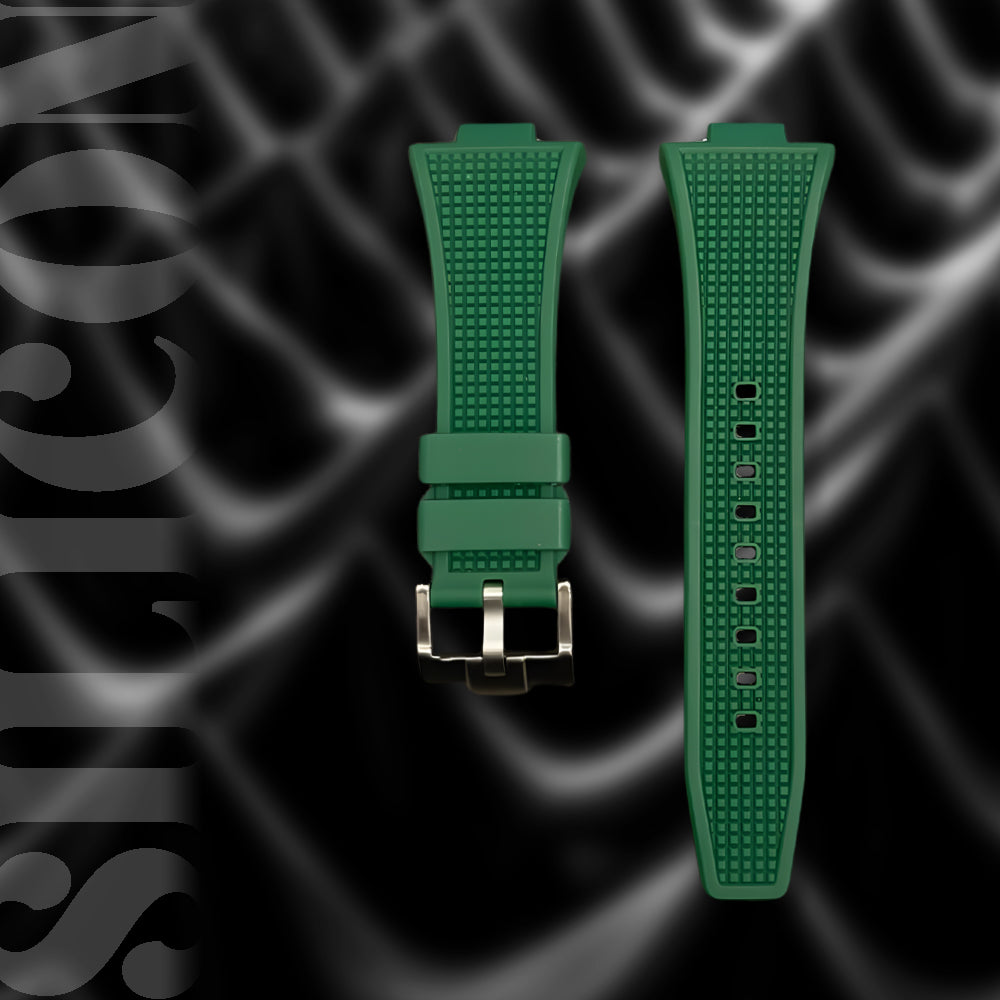 12mm Green Silicon Strap for Tissot PRX Powermatic 35mm/40mm