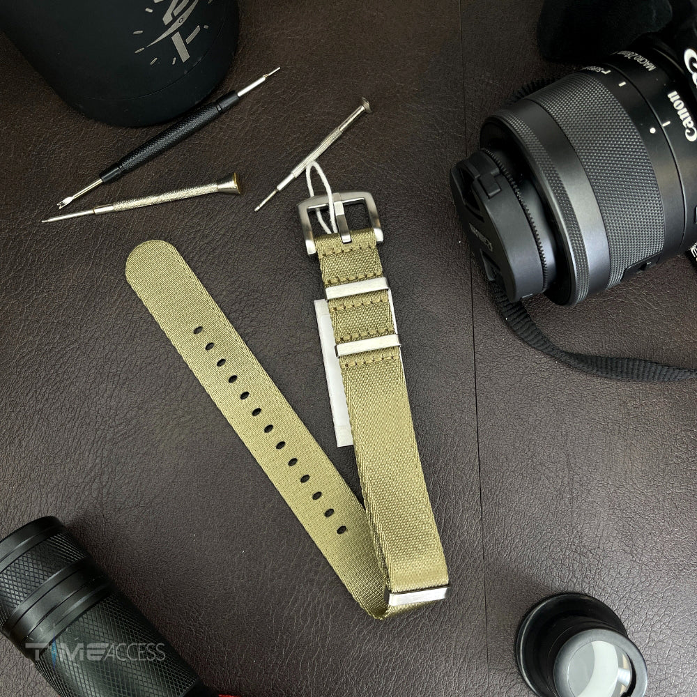 Cavern 20mm Premium Off Gold Nato Watch Strap