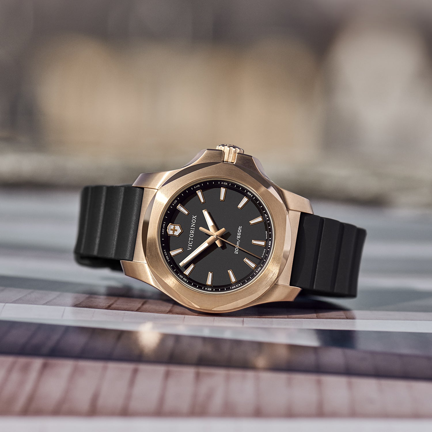 Victorinox I.N.O.X. Analog Black Dial Women's Watch | 241808