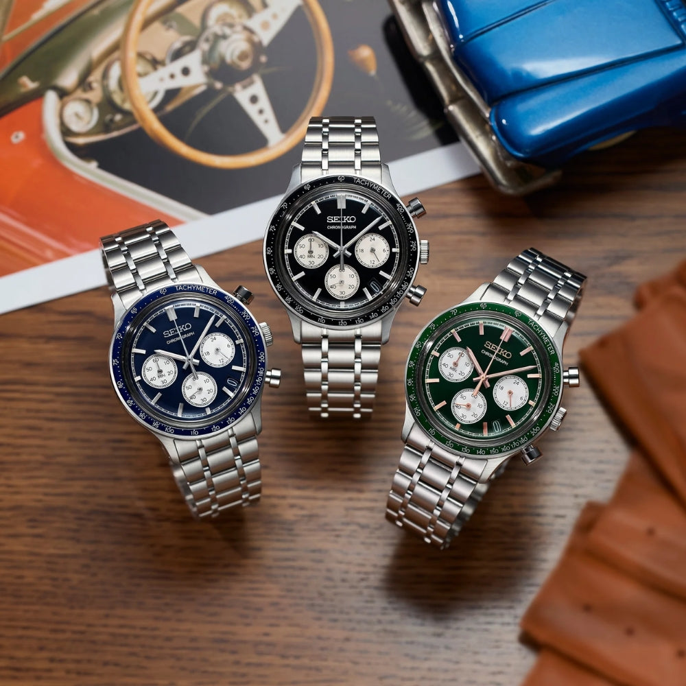 Seiko Essentials Chronograph Blue Dial Men's Watch | SSB477P1