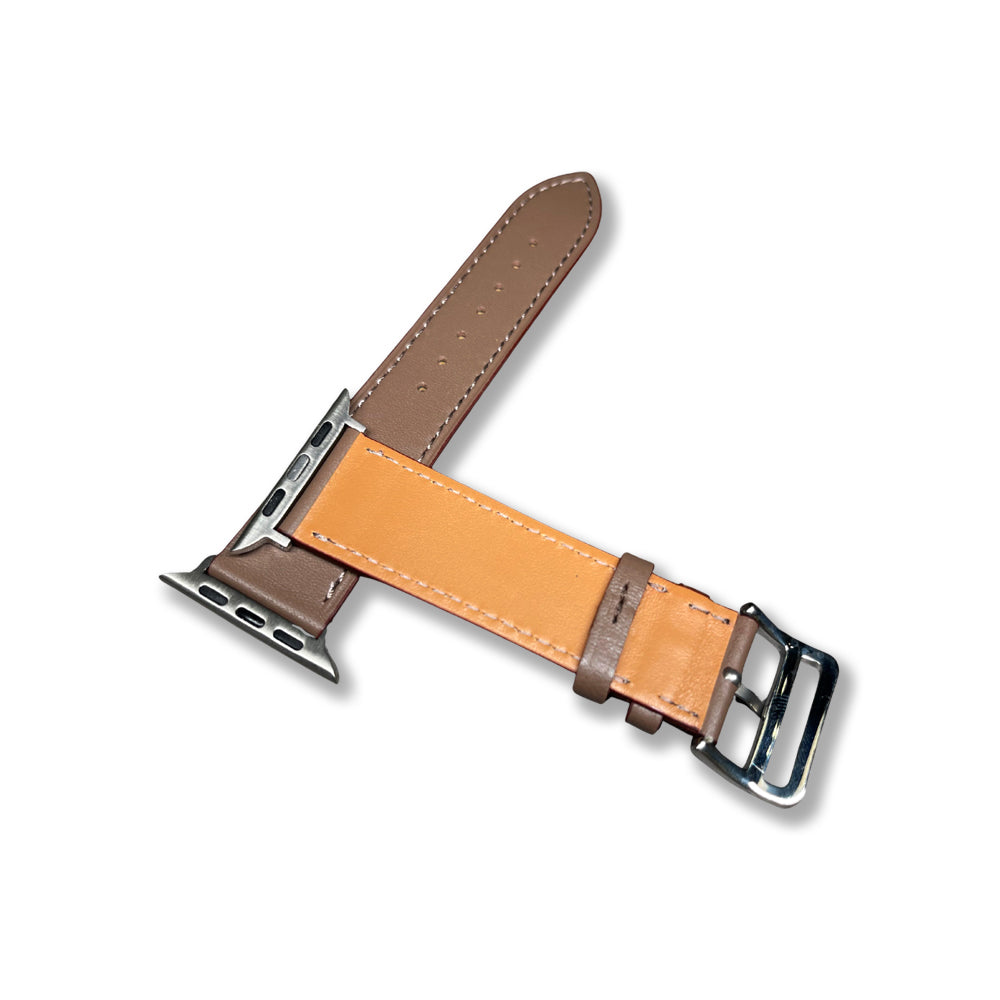 CAVERN 22MM Brown Leather Strap for Smartwatch| Time Access