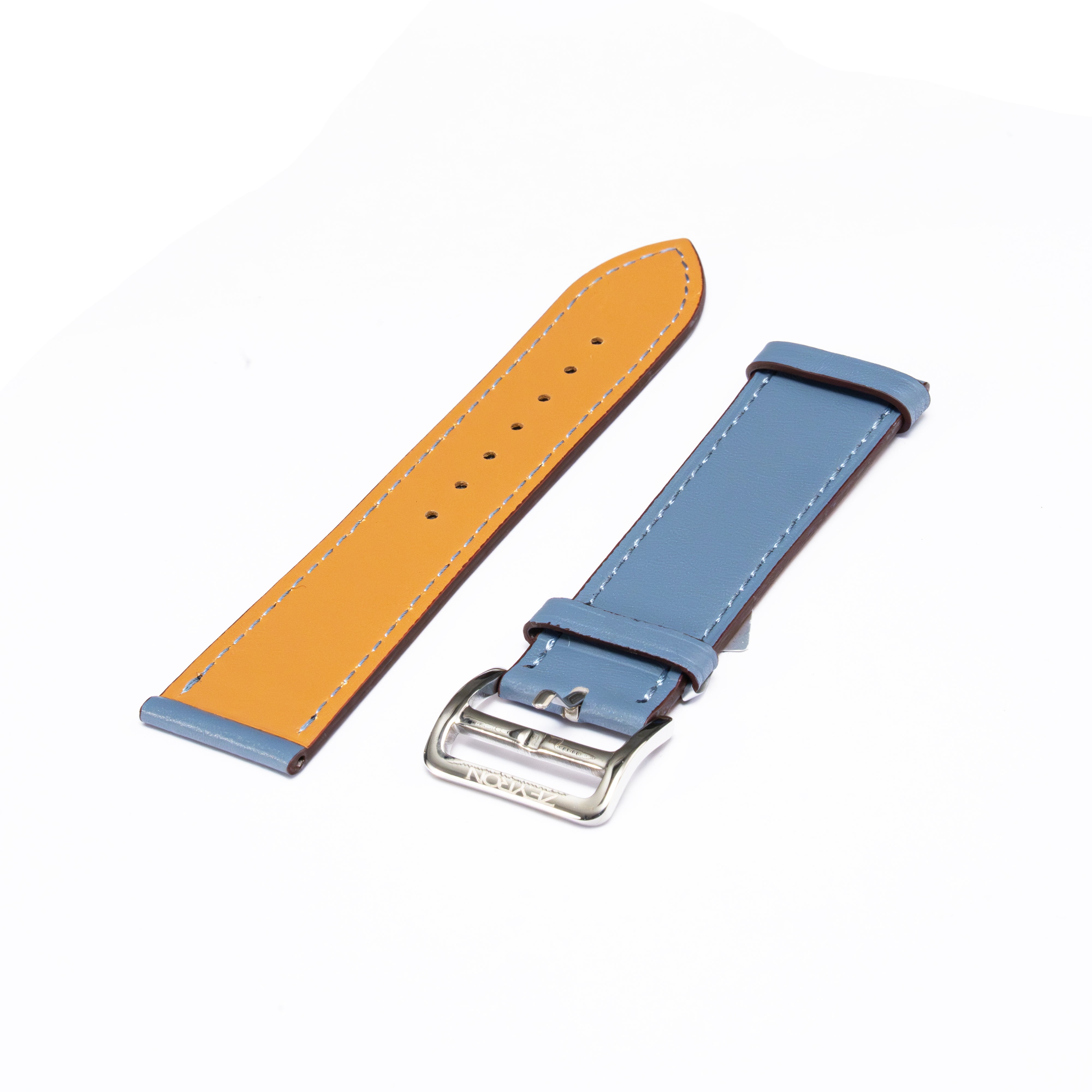 Zeyron Denim Blue Genuine Leather Strap