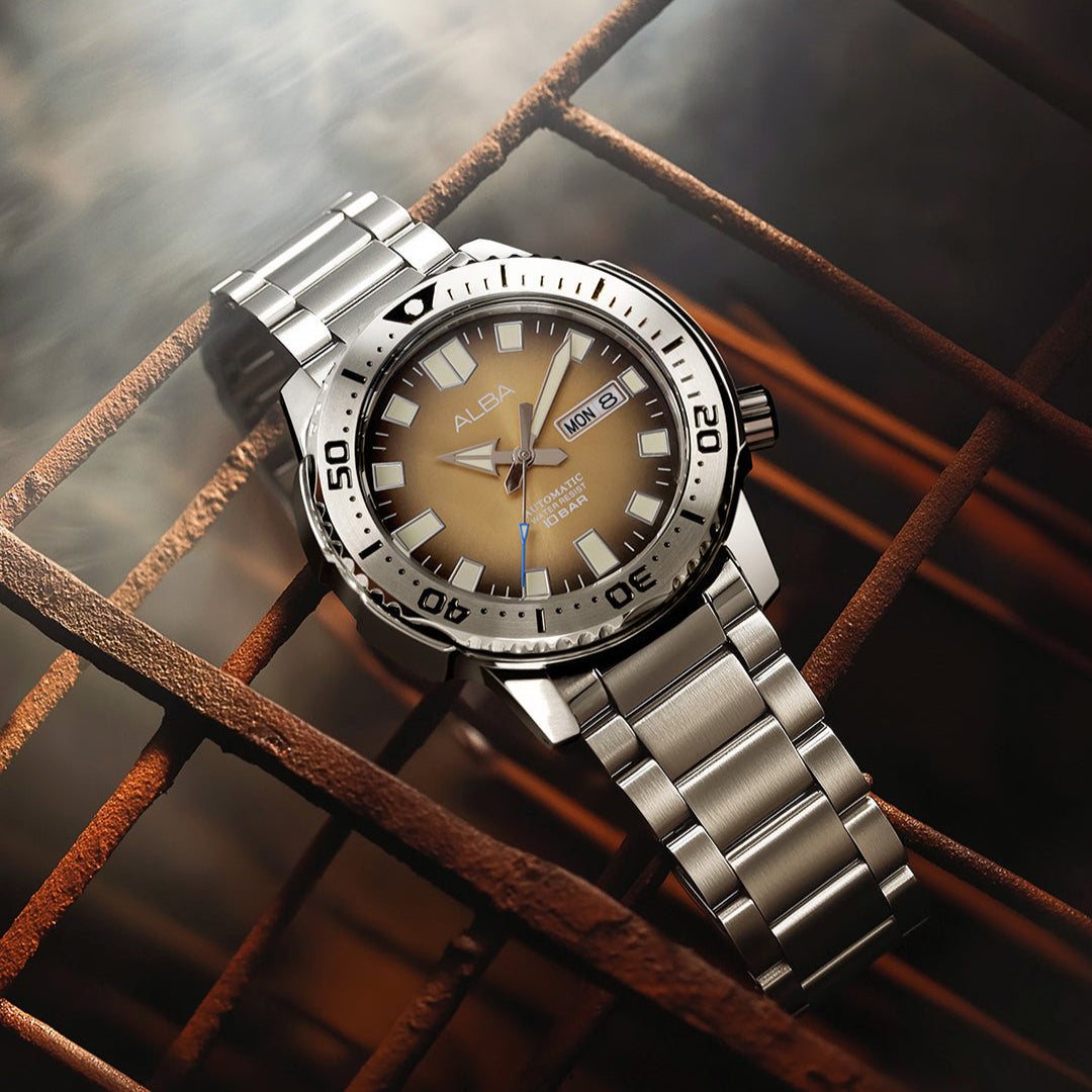 Alba Automatic Light Gold Dial Men's Watch | AL4639X