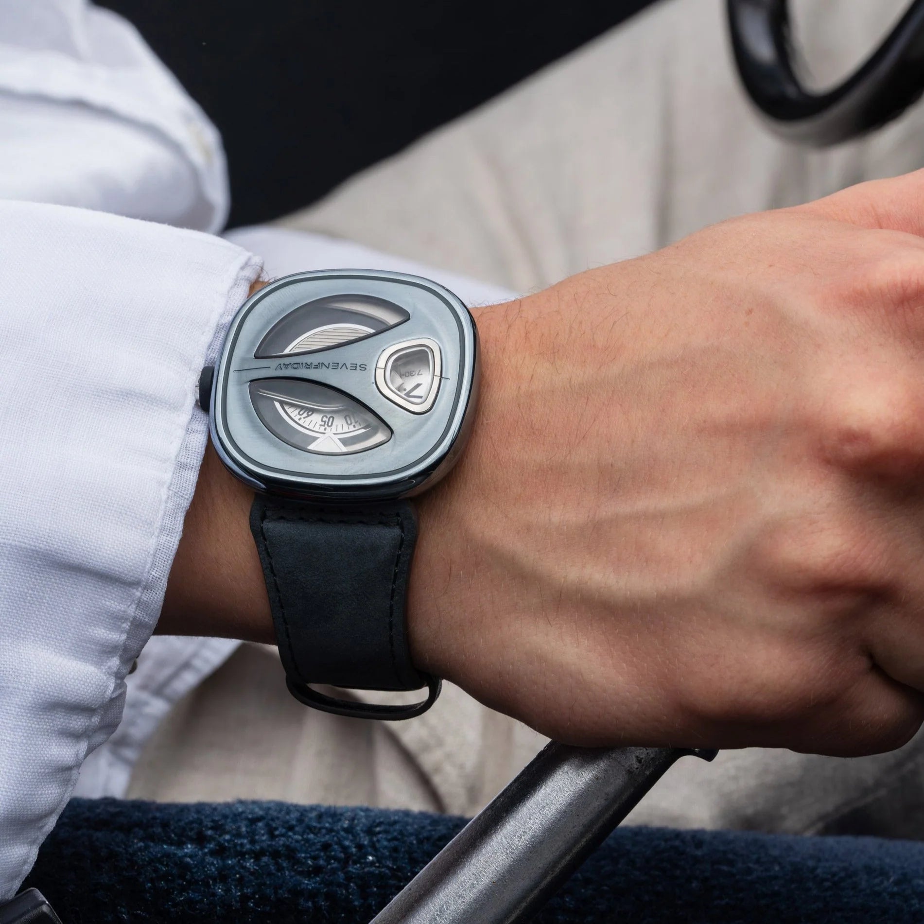 SevenFriday ME3/01 STONE BLUE Automatic Men's Watch| M Series