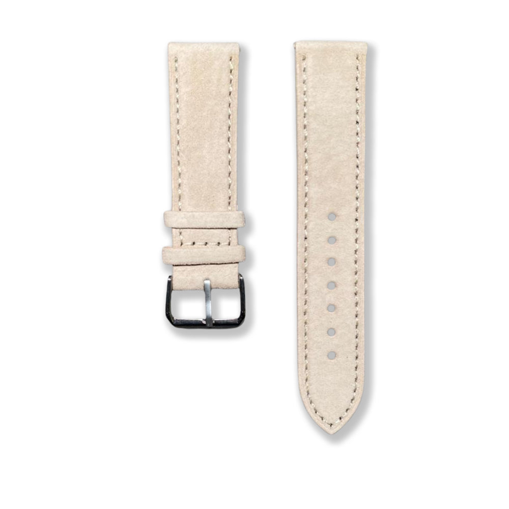 Cavern Suede Beige 22mm Leather Strap