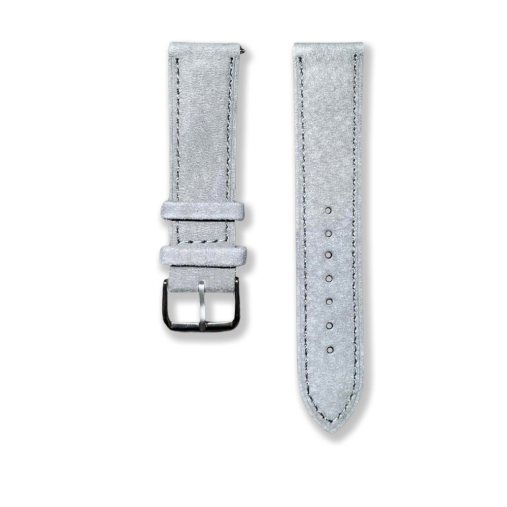 Cavern Suede Grey 22mm Leather Strap