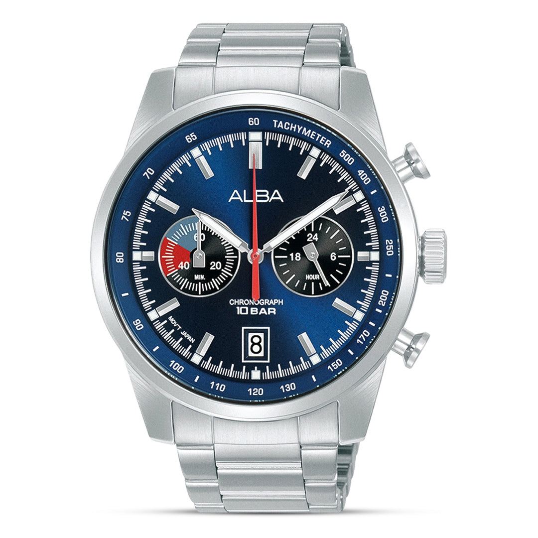 Alba Chronograph Blue Sunray Dial Men's Watch | A4B005X
