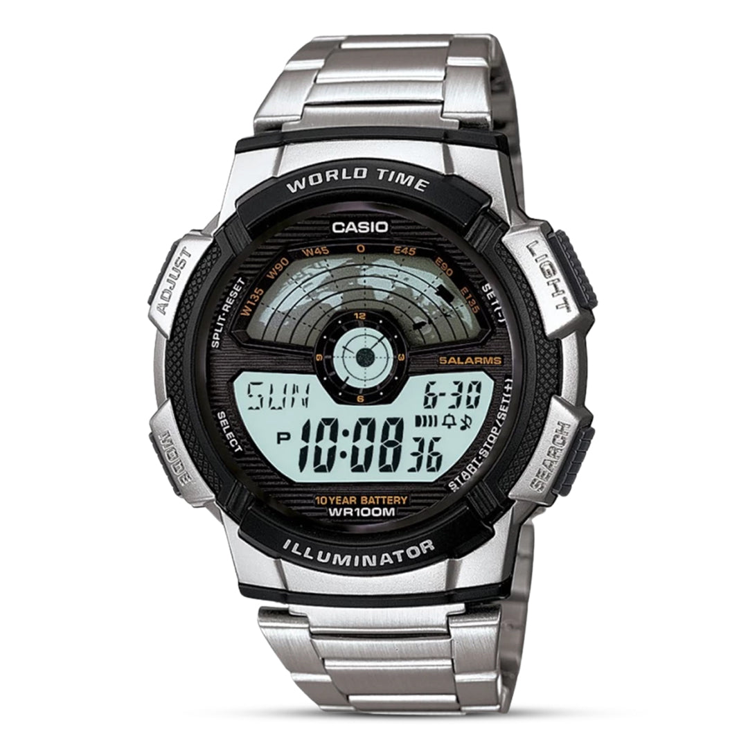 Casio AE-1100WD-1AVDF Men's Digital Watch – World Time | Time Access
