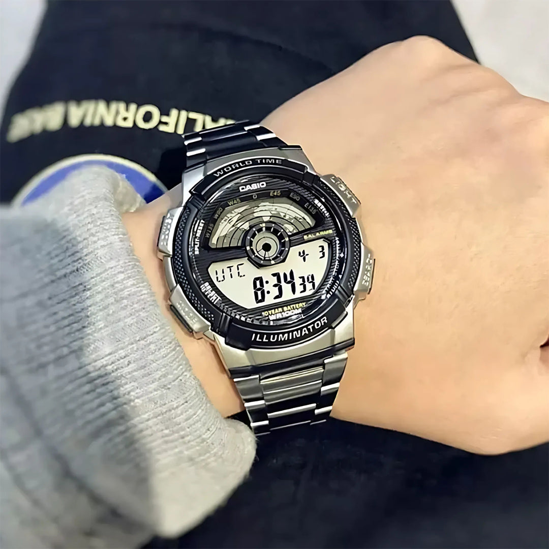 Casio AE-1100WD-1AVDF Men's Digital Watch – World Time | Time Access
