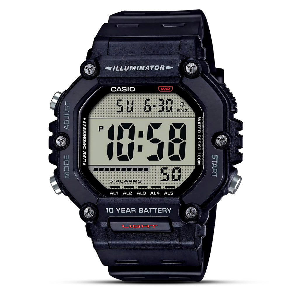 CASIO Youth Black Colour Digital Dial Men's Watch| AE-1600H-1AVDF