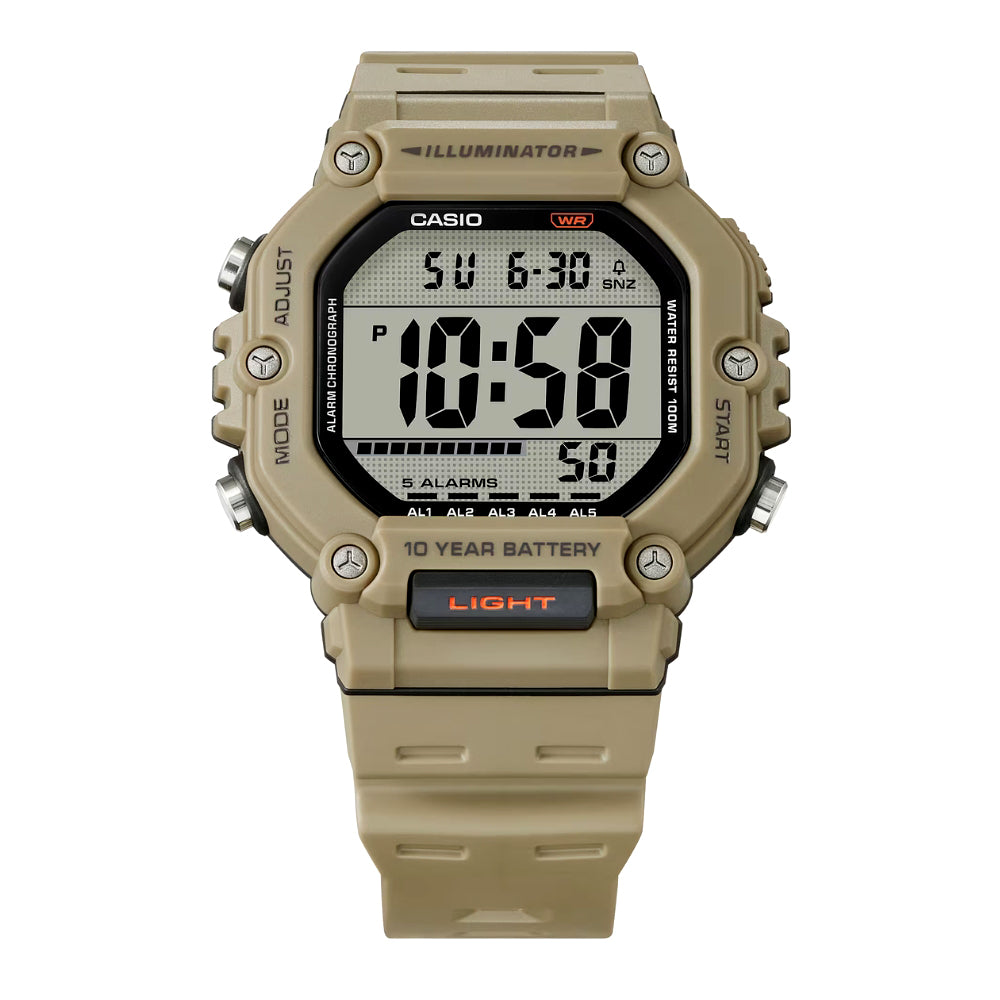 CASIO Youth Beige Colour Digital Dial Men's Watch | AE-1600H-5AVDF