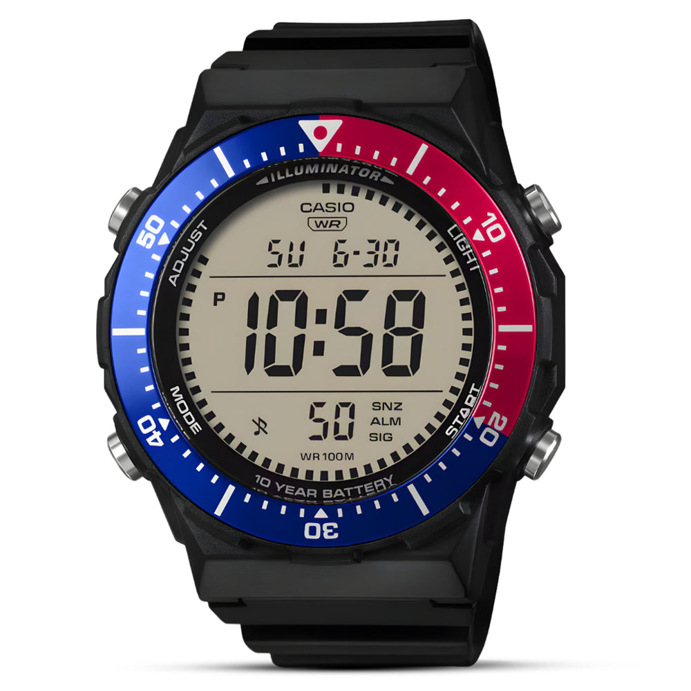 Casio General Resin Strap Pepsi Dial Men's Watch AE-1700H-1A2VDF