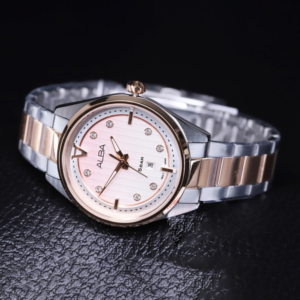 ALBA PINK DIAL LADIES WATCH | AH7AX8X