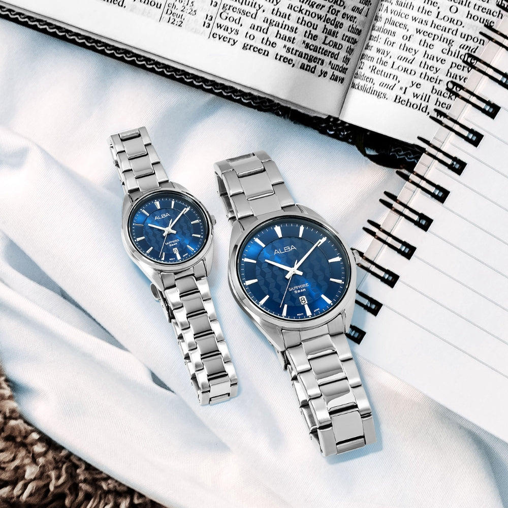 ALBA QUARTZ BLUE DIAL LADIES WATCH | AH7AZ3X