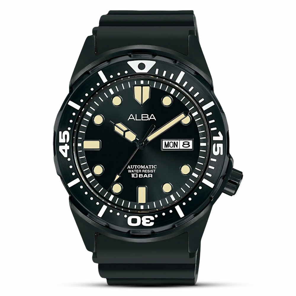 ALBA AUTOMATIC BLACK DIAL MEN'S WATCH | AL4377X