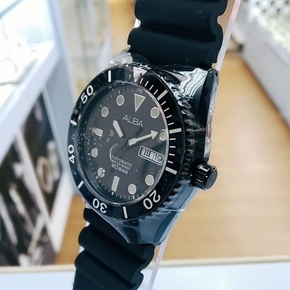 ALBA AUTOMATIC BLACK DIAL MEN'S WATCH | AL4377X