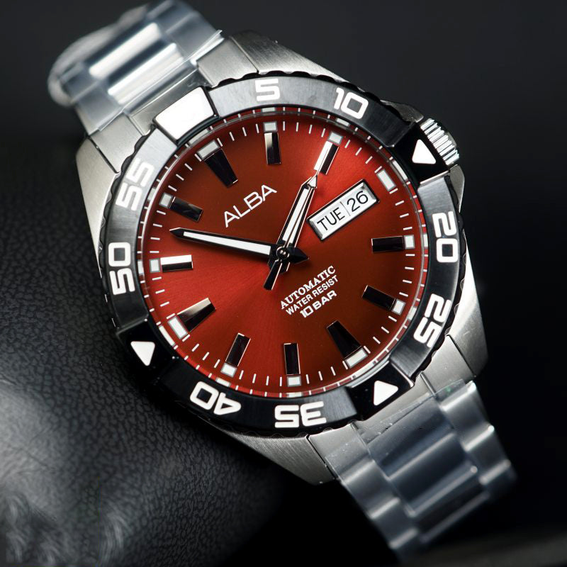 ALBA AUTOMATIC RED DIAL MEN'S WATCH | AL4387X