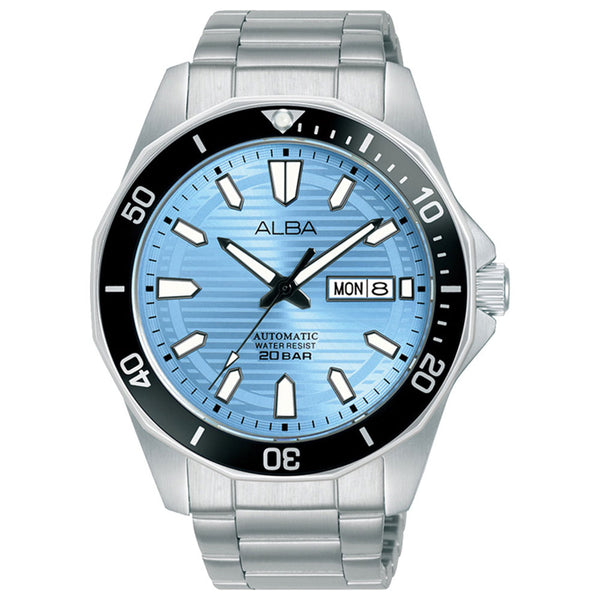 Alba Mechanical Ice-Blue Patterned Dial Automatic Men's Watch| AL4459