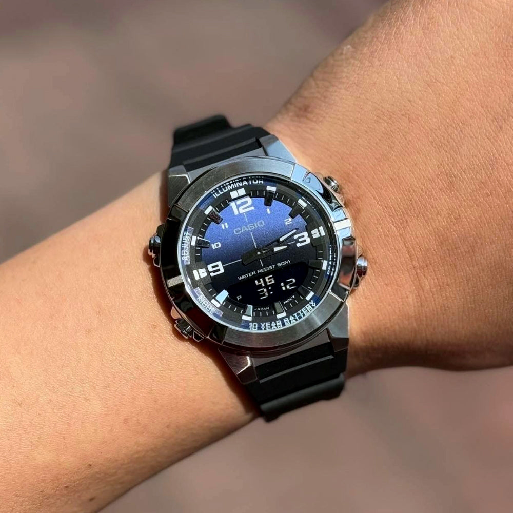 Casio Sports Dual Time Blue Dial Men's Watch AMW-870A-2AVDF