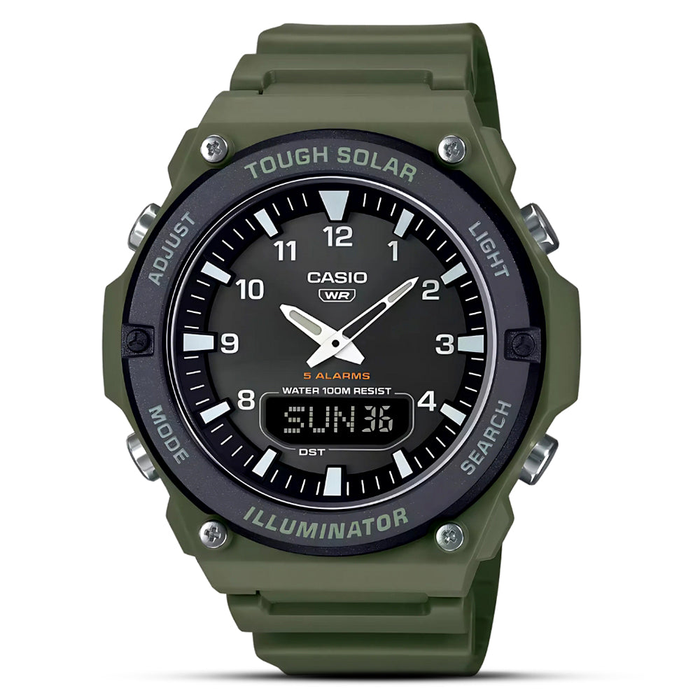 CASIO Solar Powered Analogue-Digital Dial Men's Watch | AQ-S820W-3BVDF