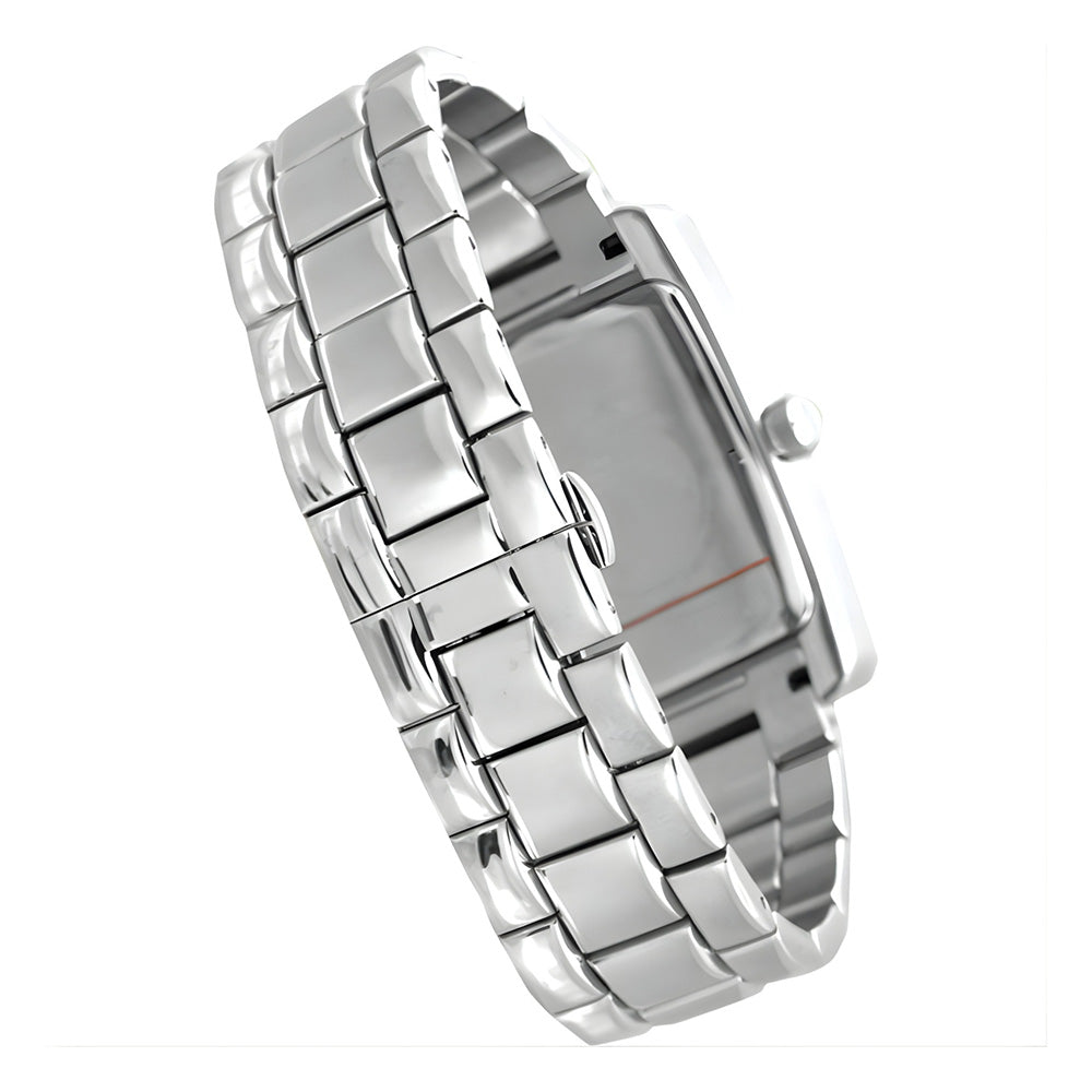 Emporio Armani White Rectangle Dial Men's Watch | AR0145