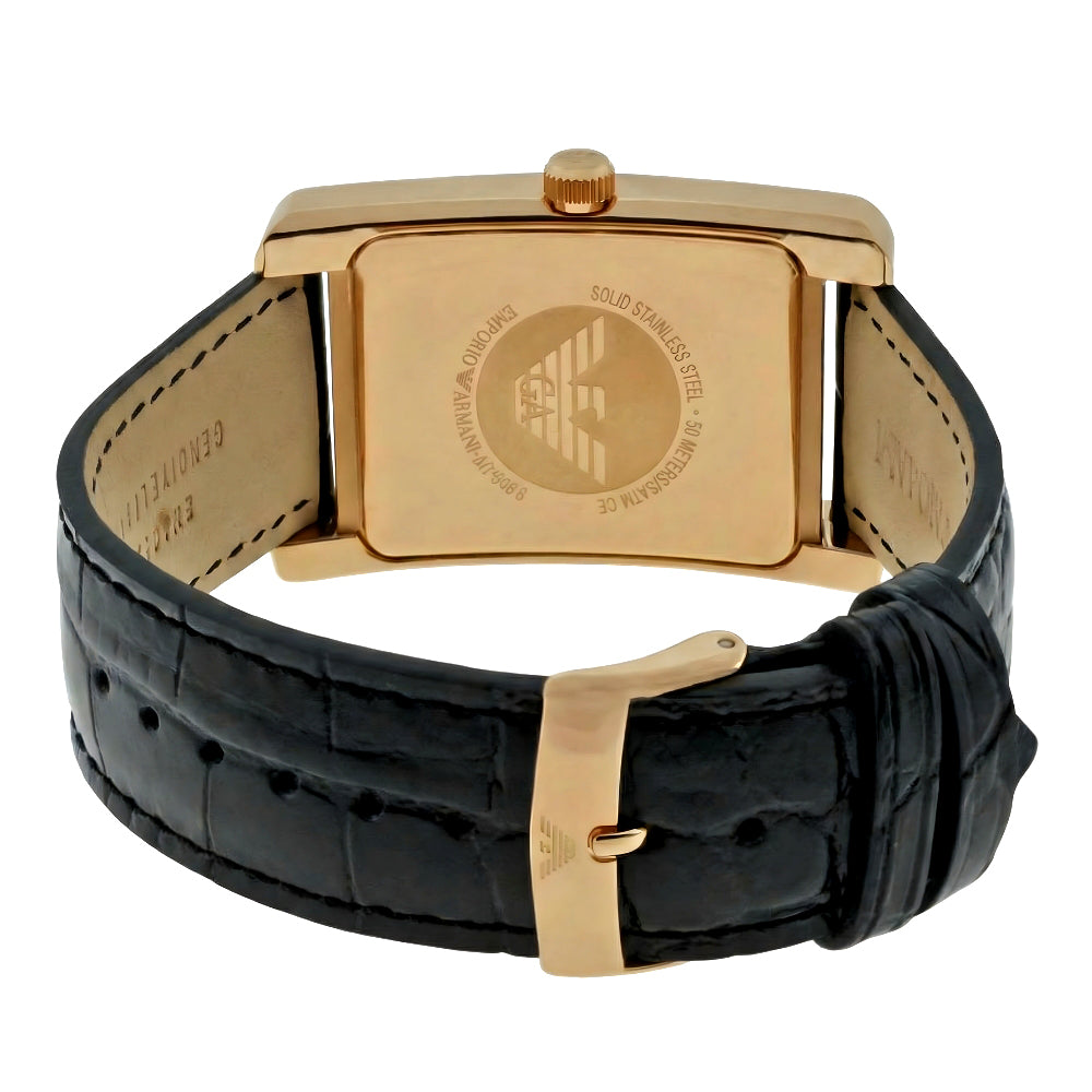 Emporio Armani wristwatches Gold Tone Black Dial Ladies Watch AR0169