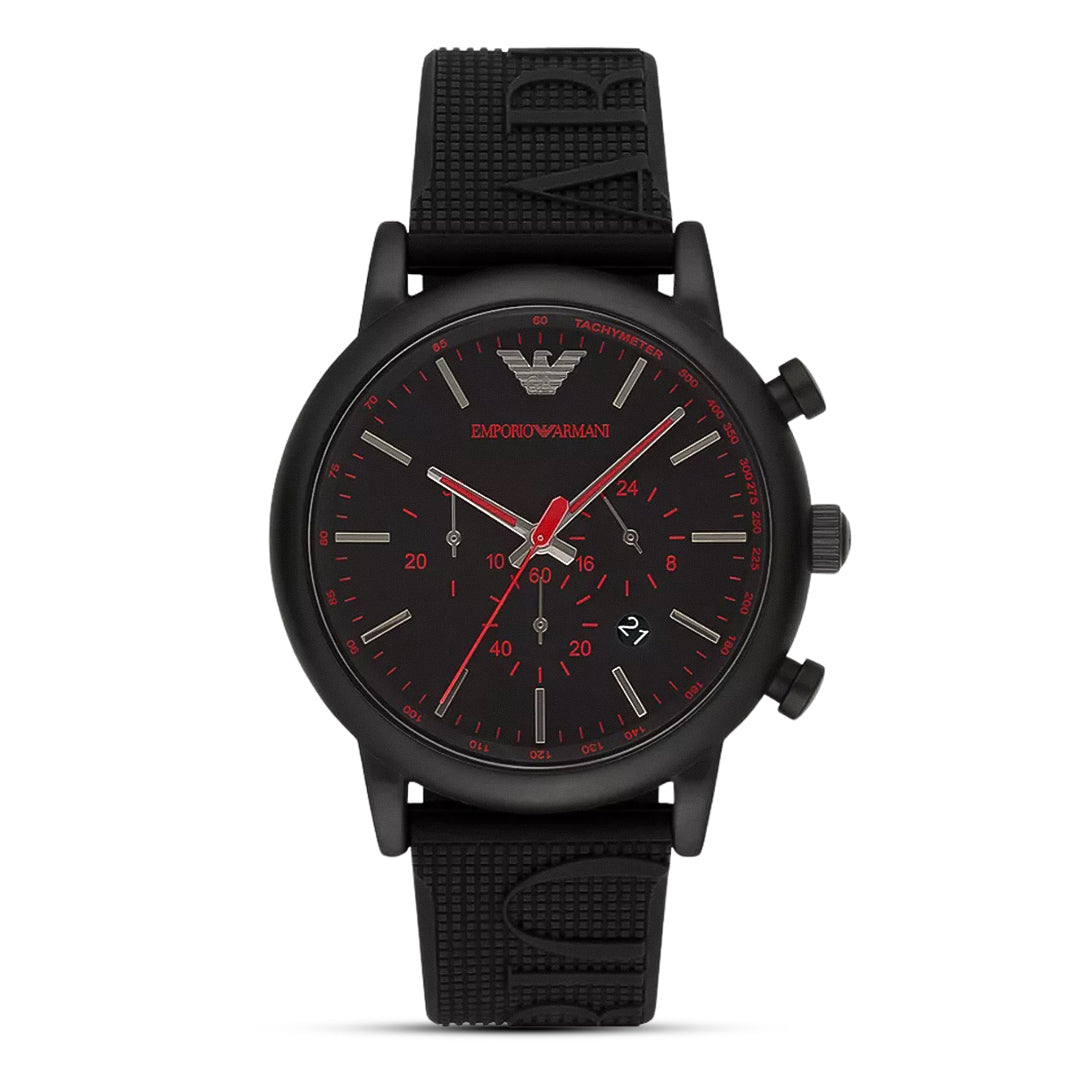 Emporio Armani Luigi Chronograph Black Dial Men's Watch | AR11024