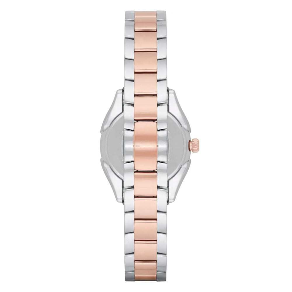 Emporio Armani Valeria White Dial Two-Tone Ladies Watch AR11029