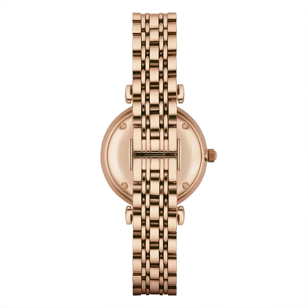 Emporio Armani Horloge Rose Gold Dial Ladies Watch AR11059