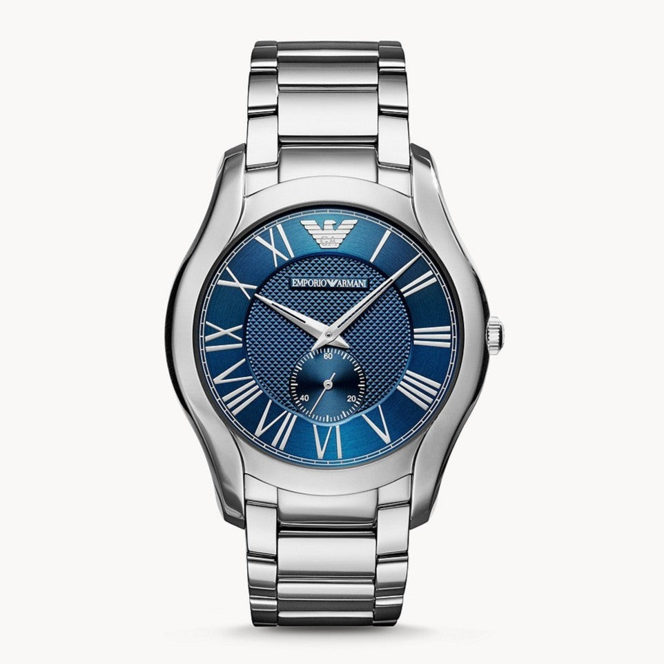 Armani blue face discount watch