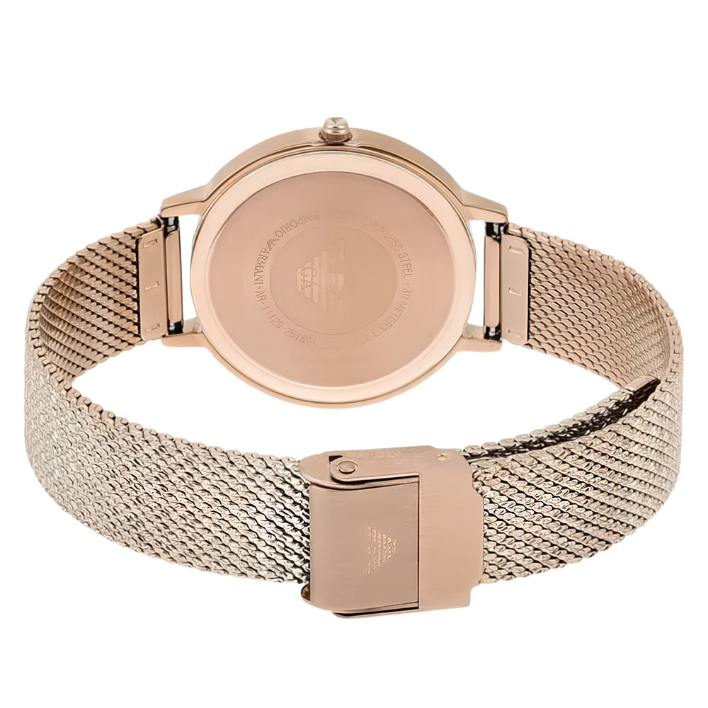 Emporio Armani Crystal Pink Dial Ladies Watch | AR11129