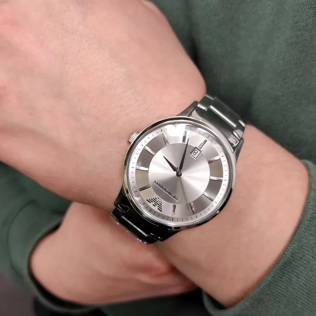 Emporio Armani Renato Date Grey Dial Men's Watch | AR11189