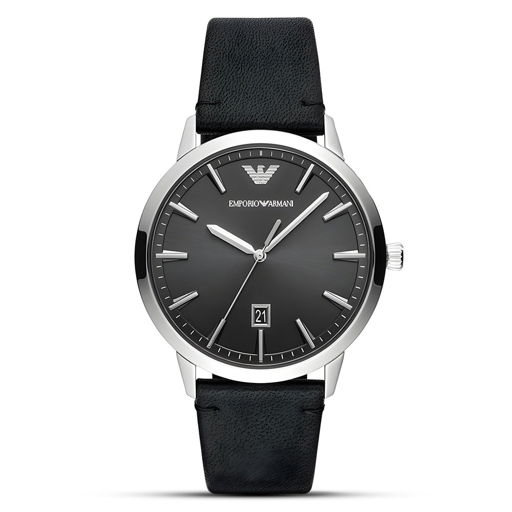 Emporio Armani Slim Black Dial Men's watch | AR11193