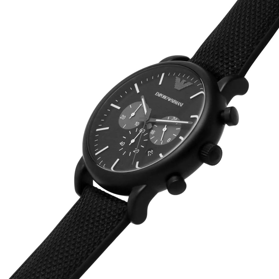 Emporio Armani Luigi Chrono Black Dial Men's Watch | AR11450