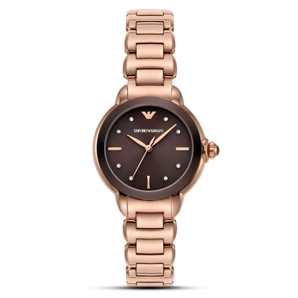 Emporio Armani Mia Brown Dial Ladies Watch AR11570