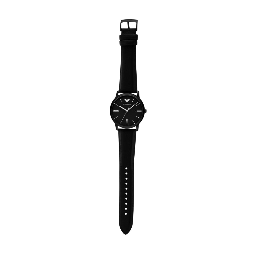 Emporio Armani Minimalist Black Dial Men's Watch | AR11573