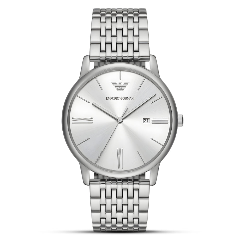 Emporio Armani Minimalist Silver Dial Men's Watch AR11599
