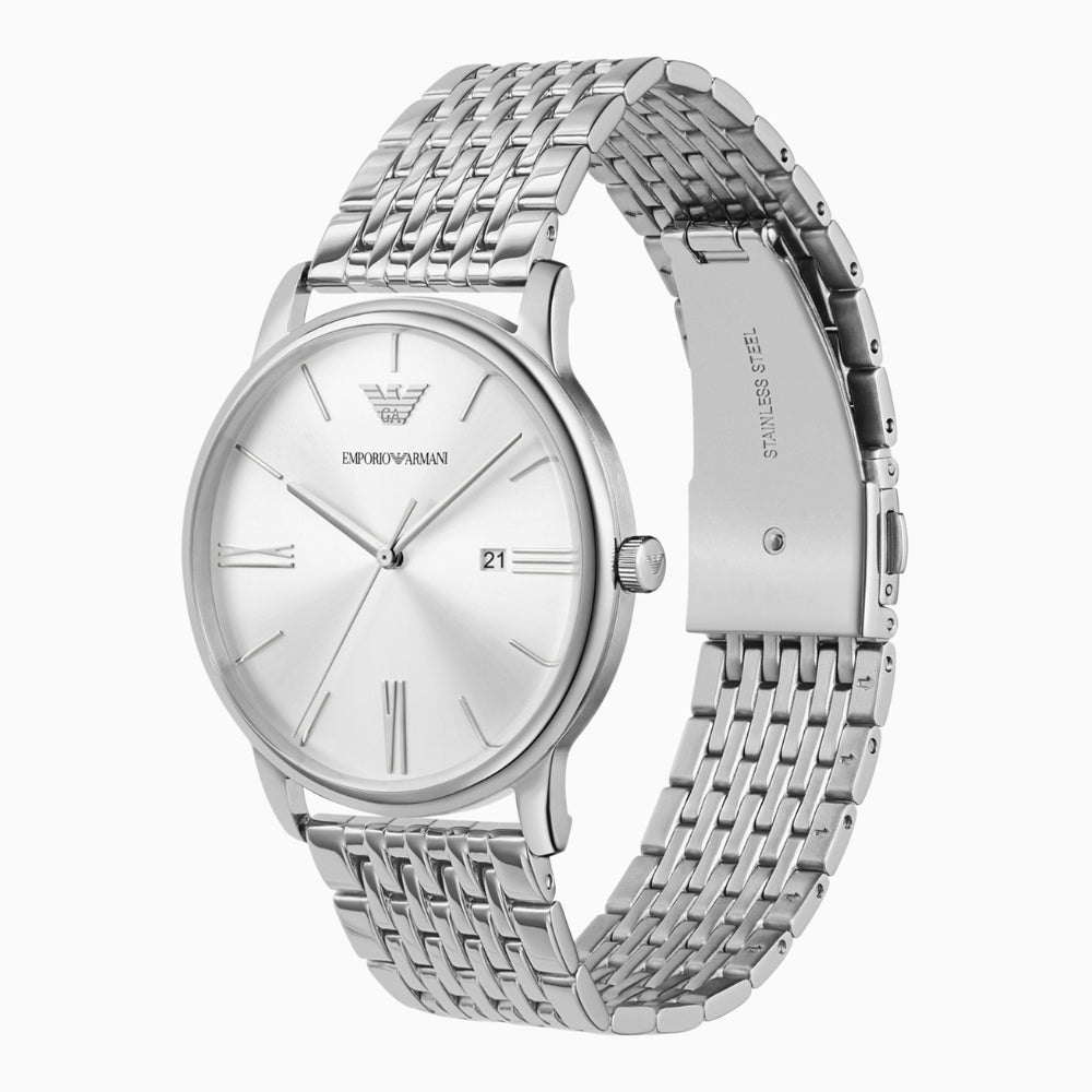 Emporio Armani Minimalist Silver Dial Men's Watch AR11599