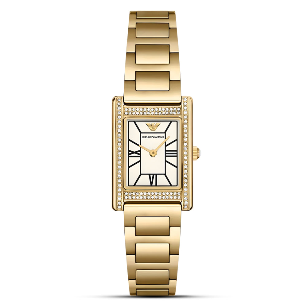 Emporio Armani Genni White Dial Ladies Watch AR11659