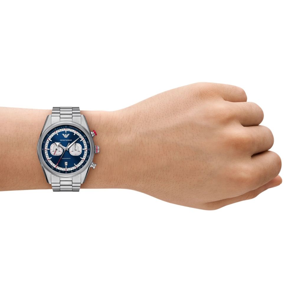 Emporio Armani Racer Blue Dial Men's Watch | AR11676