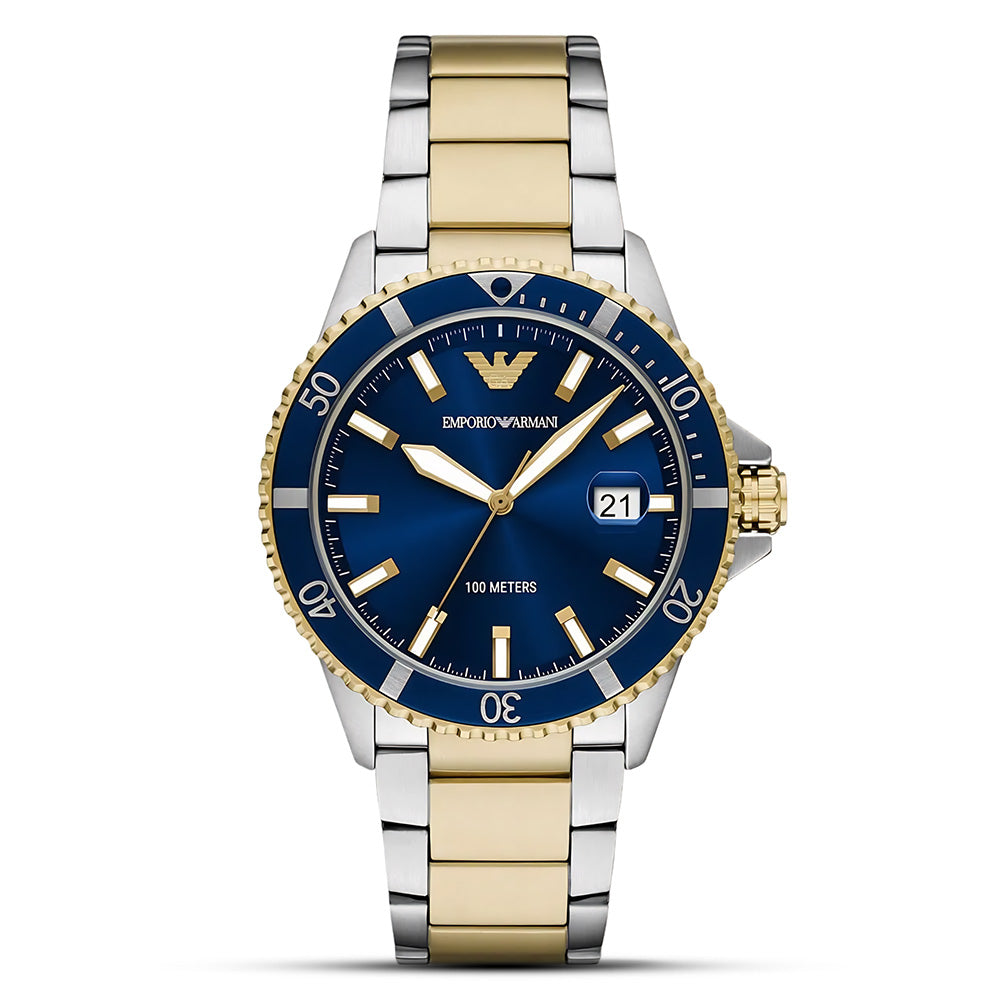 Emporio Armani World Explorer Blue Dial Men's Watch | AR11682