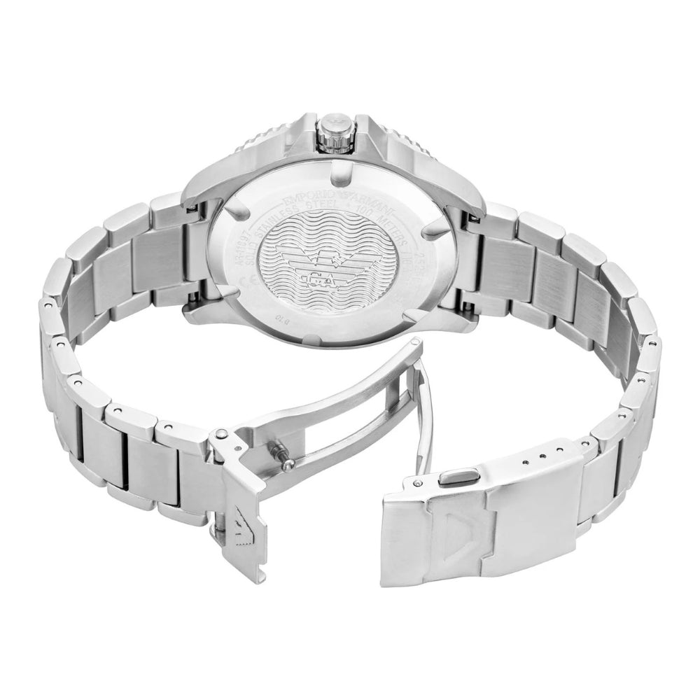 Emporio Armani World Explorer Blue Dial Solar Men's Watch AR11697