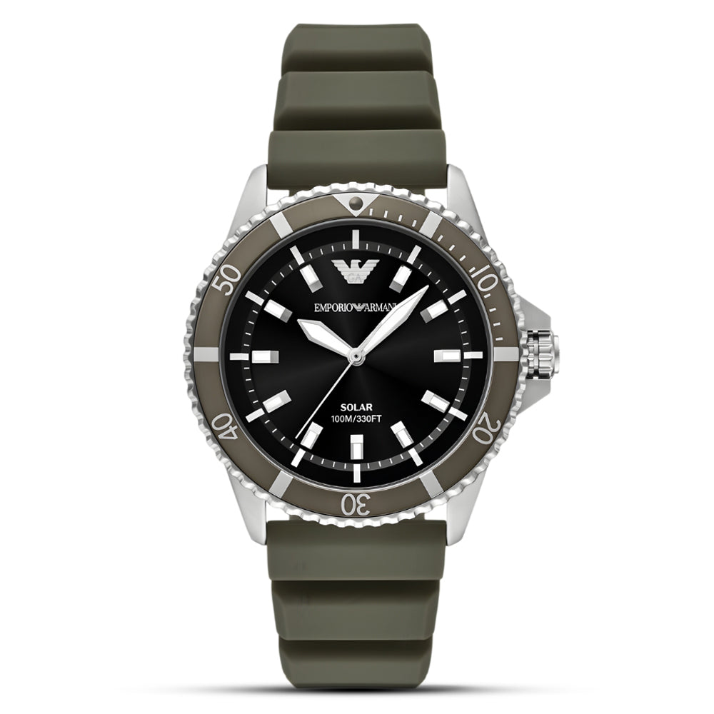 Emporio Armani World Explorer Solar Black Dial Men's Watch AR11699