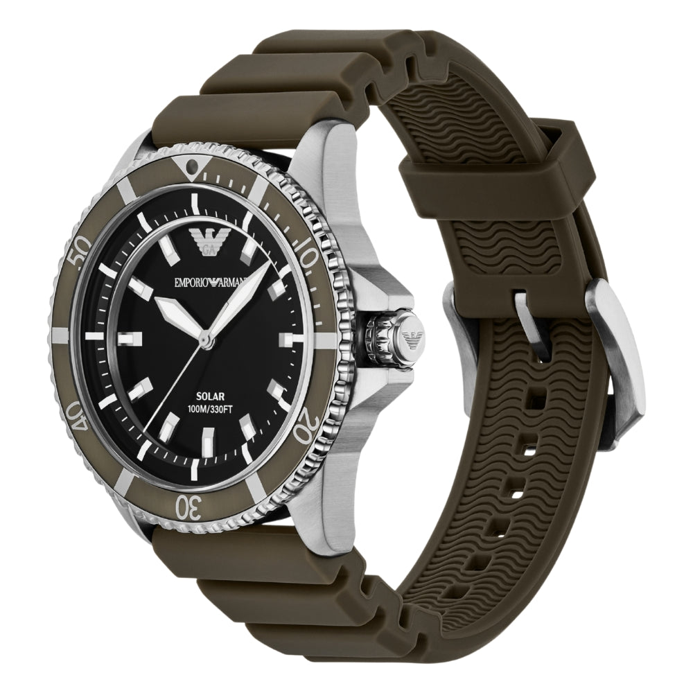 Emporio Armani World Explorer Solar Black Dial Men's Watch AR11699